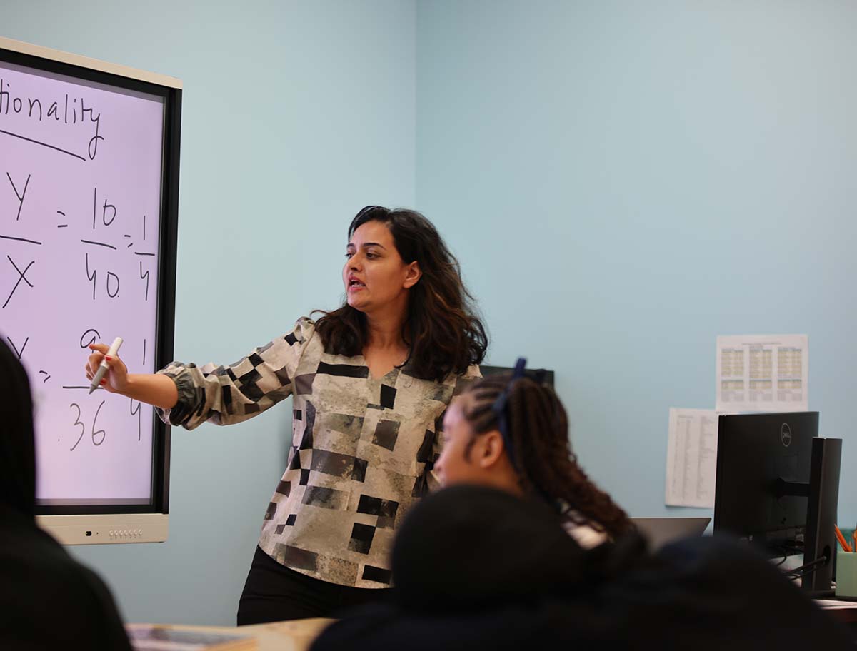 Horizon Science Academy Columbus Middle School Teacher smiling.
